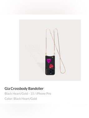Gia Crossbody Bandolier NWOT